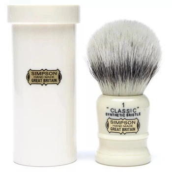 Помазок для гоління Simpson Classic 1 Synthetic Bristle faux Ivory