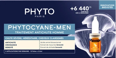 Засіб Phyto Phytocyane проти випадіння волосся для чоловіків 12 шт х 3.5 мл (3701436910303)