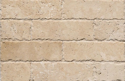 Травертин LIGHT BRUSHED сколотый край 1*10*30 см