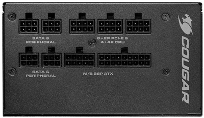 Блок живлення 850W Cougar GEX 850, 80 Plus Gold, Modular, 120 mm Silent Fan, 8SATA+ 4PCI-E