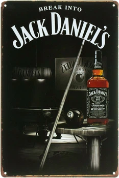 Металлическая табличка "Break Into Jack Daniel’s" (ms-103685)