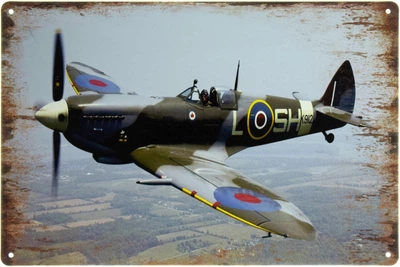 Металлическая табличка "Supermarine Spitfire Mk. IX" (ms-103683)