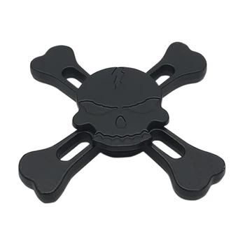 Fidget Spinner four blades Skull (black)