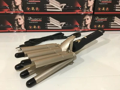 Плойка п'ять хвиль Gemei Gm-2933 Золото