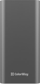 УМБ ColorWay Power Bank 20000 mAh Full Gray (CW-PB200LPH3GR-PDD)