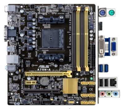 Материнская плата Socket FM2+ ASUS A78M-A c HDMI Видео ( sFM2+ / FM2, DDR3, USB 3.1, SATA 3, AMD A78 , HDMI PCI-Ex16 ) Б/У