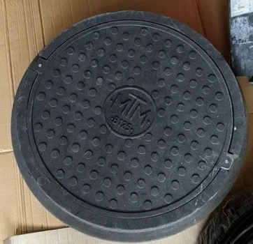 Люк полимерпесчаный MeinHaus канализационный средний В125 черный