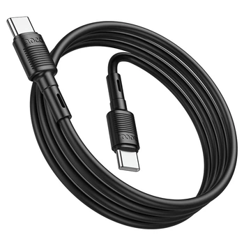 Кабель зарядки HOCO X83 (60W-1M) Type-C - Type-C для мобільних пристроїв Samsung/Xiaomi/Huawei/Meizu/Realme Чорний