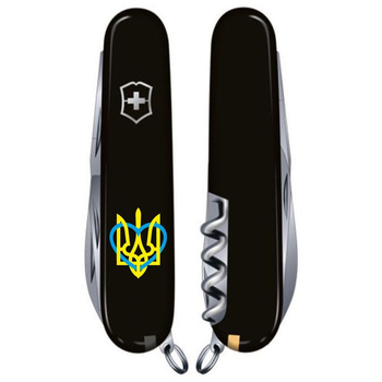 Складной нож Victorinox CLIMBER UKRAINE Трезубец с сердцем 1.3703.3_T1320u