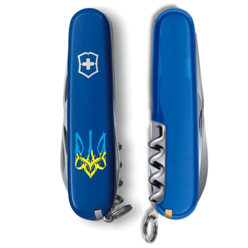 Складной нож Victorinox SPARTAN UKRAINE Трезубец готический сине-желт. 1.3603.2_T0636u