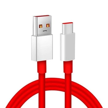 Кабель Dash / Warp Fast Charge 100W / 7.3A 1m USB на Type-C для OnePLus (017625) (red)
