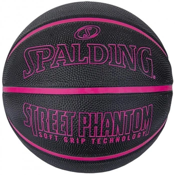 Баскетбольный мяч Spalding Street Phantom Black Pink, размер 7, для игры на улице, резиновый, склеенные панели, мягкое покрытие, контролируемый отскок.(OB_5866FA42F421)