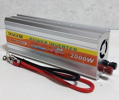 Авто інвертор 12V-220V 2000W перетворювач напруги 12 в 220в 2000Вт Power Inverter Magor