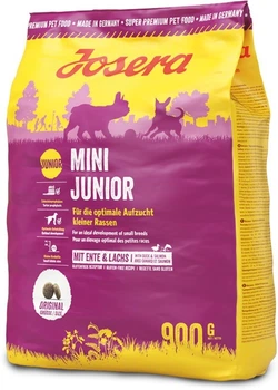 Сухой корм Josera MiniJunior для щенков малых пород с уткой и рисом 900 г (4032254745150)