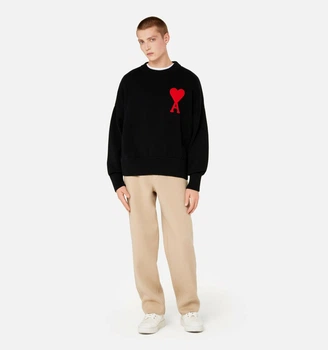 Светр No Brand de Coeur Oversize Sweater Black Red Heart L