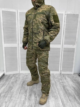 Тактическая зимняя военная форма explorer-35 (Куртка + Брюки) Камуфляж: Пиксель. Размер L