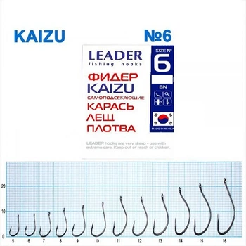 Крючок самоподсекающий Leader Kaizu BN № 6