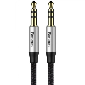 Аудио Кабель AUX Baseus - M30 Yiven (1 метр, Aux 3.5mm - Aux 3.5mm, TPE) - Черный