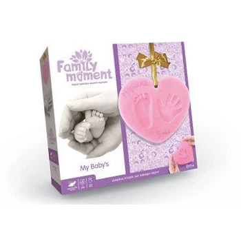 Набор для отпечатков ножки и ладошки Danko Toys Family moment розовый