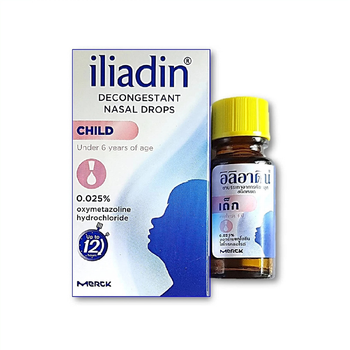 Детские противозастойные назальные капли 0,025% 10 мл Iliadin (8852881017026)