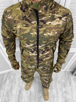 Тактическая теплая зимняя военная форма комплект Fighter ( Куртка + Штаны ), Камуфляж: Мультикам, Размер: XL
