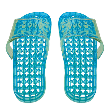 Тапочки масажні Supretto зиліконові для пляжу, душа, басейни, сауни (Голубовий XL) (5919 0003)