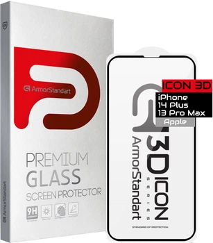 Защитное стекло ArmorStandart Icon 3D для смартфона Apple iPhone 14 Plus/13 Pro Max Black (ARM61973)