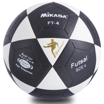 Мяч футбольный Mikasa Futsal Action FT-4 0450 размер 4 Black-White