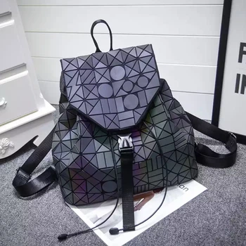 Рюкзак геометрический Асенефа Bao Bao Issey Miyake Хамелеон Граффитовый (3315-1)