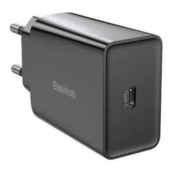 Мережевий зарядний пристрій Baseus 20W Speed Mini Швидка зарядка Quick Charger 3.0 Power Delivery 3.0 1Type-C 3A Black (CCFS-SN01)