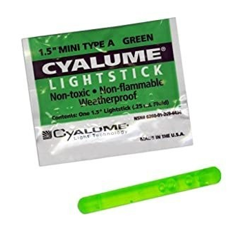 Химический источник света Cyalume 1,5 "Mini Green 4 часа