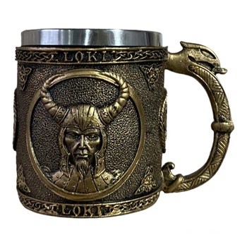 Кружка Вікінг Воїн 3D Чашка 3D Loki 400ml