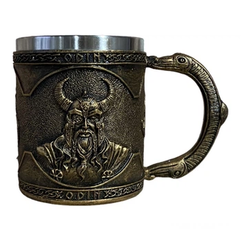 Кружка Вікінг Воїн 3D Чашка 3D Odin 400ml