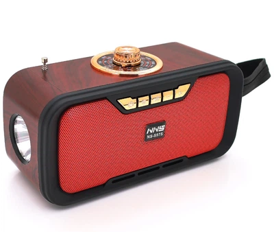 Радиоприемник с фонариком Voltronic NSS270BR Wireless speaker, аккумулятор, на солнечных