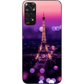 Силиконовый чехол SMTT для Xiaomi Redmi Note 11 / Note 11S с картинкой Париж ночью
