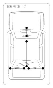 Трос ручного гальма середній Vito (639) 03- (2432/1370) (база 3200) Cofle (109833)