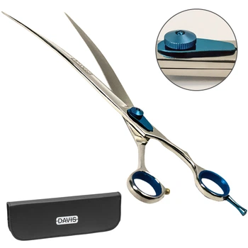 Изогнутые ножницы для стрижки собак Davis Extreme Edge BLUE Curved (S.EB10C)