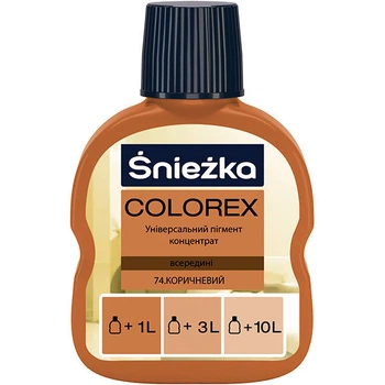 Краситель Sniezka COLOREX №74 (коричневый) пигментный концентрат 100мл
