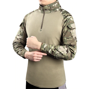 Тактическая рубашка военная армейская с карманамы Pave Hawk Camouflage CP 2XL спецформа камуфляж