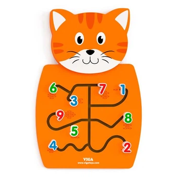 Бізіборд Viga Toys Котик із цифрами 50676 - (Viga Toys)
