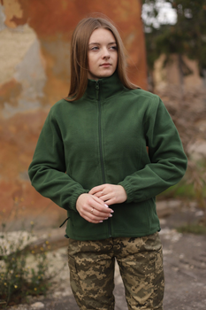 Кофта флисовая женская теплая Зеленого цвета GTex XL