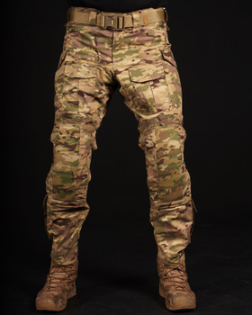 Штурмовые штаны UATAC GEN 5.2 с наколенниками (XL) мультикам (Multicam) STEPPE світлий