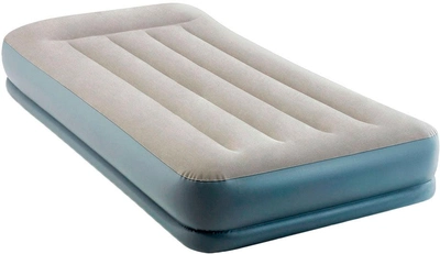 Надувне ліжко-матрац Intex Mid-Rice Airbed 99 х 191 х 30 см Сіре (64116)