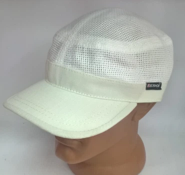 Кепка мужская немка из льна 6142/5.3.2 Белый/Бежевый Ellipse р. 60 см XL / 59-60 RU