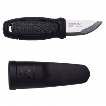 Ніж Morakniv Eldris Black, нержавіюча сталь, шнурок, кресало (12629)