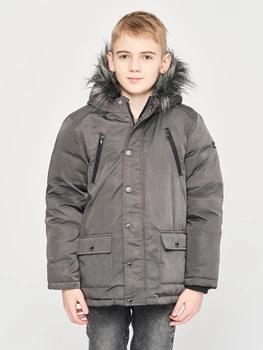 Дитяча зимова куртка для хлопчика Minoti 11COAT 22 37385JNR 98-104 см Темно-сіра (5059030941222)