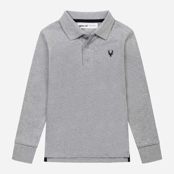 Детское поло с длинным рукавом Minoti 11POLO 6 37225JNR 98-104 см Серое (5059030922405)