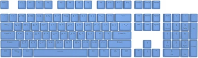 Набор кейкапов Hator First Ukrainian PBT keycaps UKR/ENG/rU Blue (HTS-138)