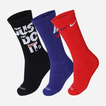 Набор носков Nike U Nk Everyday Plus Cush Crew DH3822-905 34-38 3 пары Черный/Синий/Красный (196148147346)