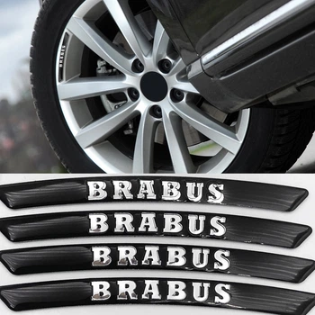 Наклейки на диски (на колеса) BRABUS Mercedes Benz (Мерседес) Черные CountryMan